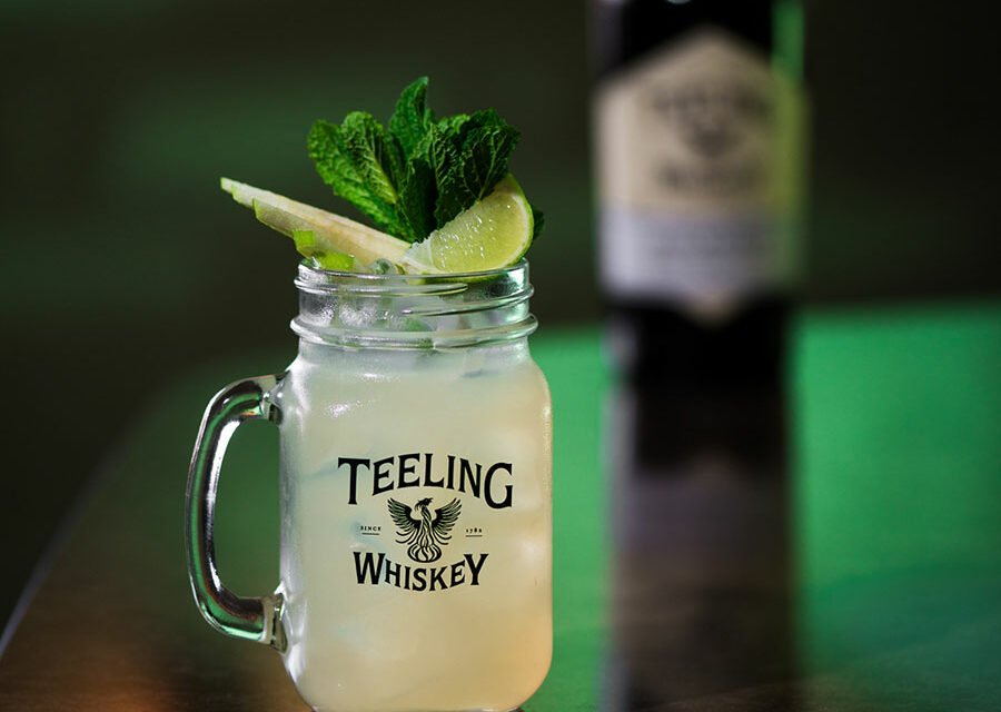 Cocktail au Whiskey Teeling : Paint the town in green