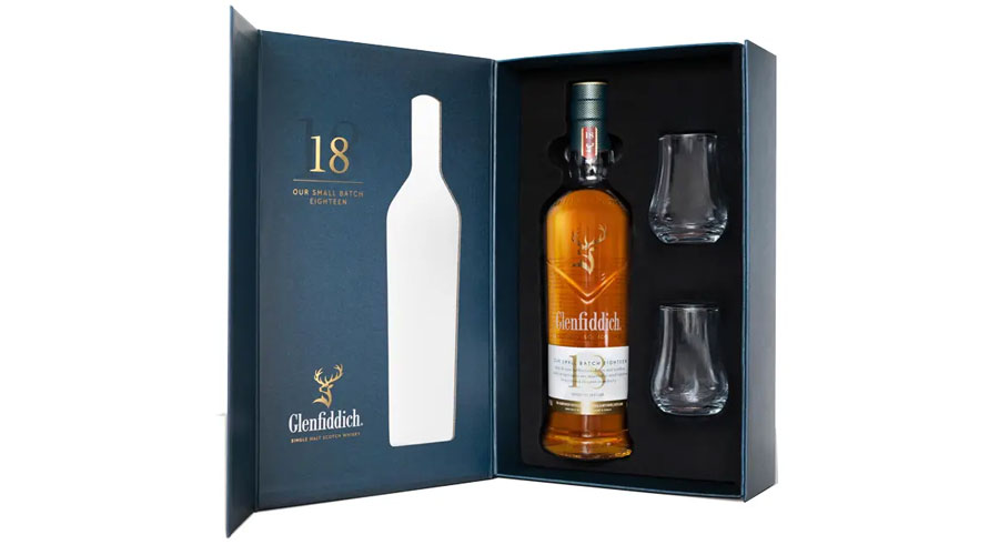 Coffret whisky GLENFIDDICH 18 ans