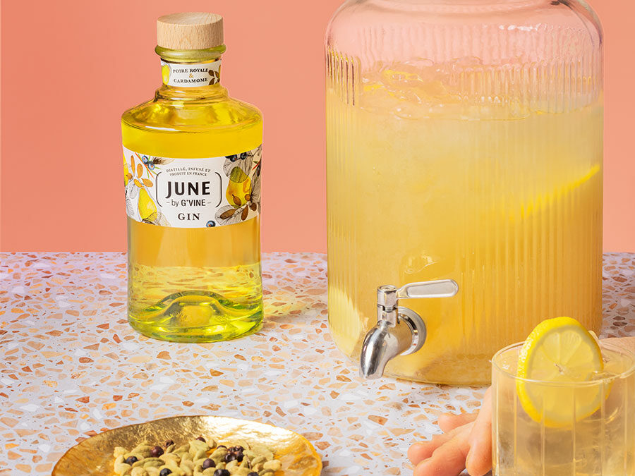 Cocktail au Gin June – June Tea Poire