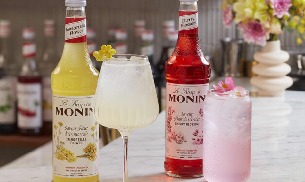 Monin enrichit sa gamme avec deux nouvelles saveurs florales printanières