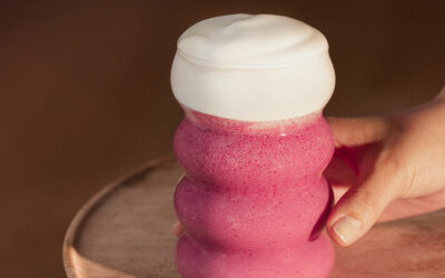 Cocktail au concentré Monin : Smoothie Ubé Myrtille