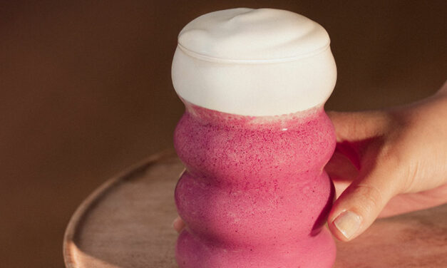 Cocktail au concentré Monin : Smoothie Ubé Myrtille