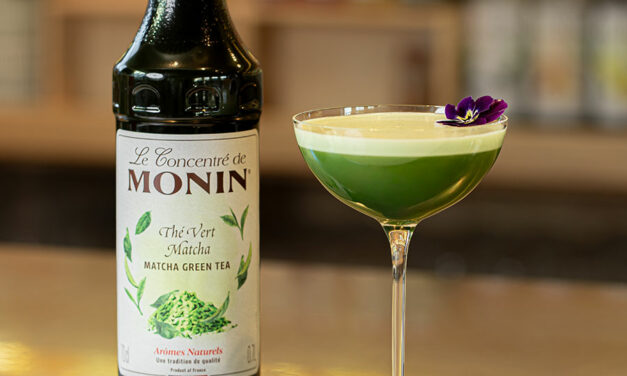 Cocktail au concentré Monin : Gimlet au Matcha Timur