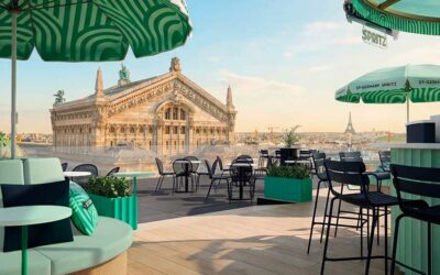 La Douce Heure: St-Germain et Cyril Lignac investissent le rooftop des Galeries Lafayette Paris Haussmann