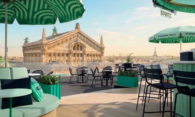 La Douce Heure: St-Germain et Cyril Lignac investissent le rooftop des Galeries Lafayette Paris Haussmann