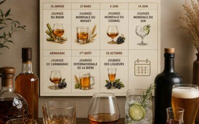 Calendrier des journées internationales des spiritueux en France : rhum, whisky, cognac, gin, armagnac, bière et liqueurs