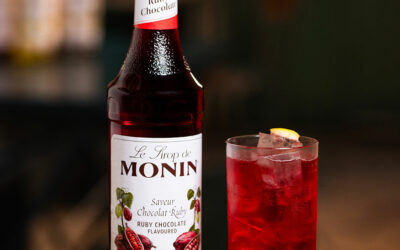 Cocktail sans alcool au sirop Monin Ruby Chocolate : Mystic Ruby