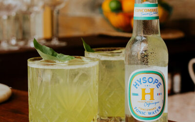 Cocktail à base de Premium Mixers Hysope : Basil Cucumber Smash